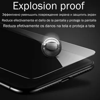 Pilnībā Segtu Rūdīts Stikls iPhone 12 11 Pro Max SE 