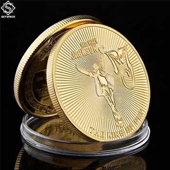 Popmūzikas Karalis Maikls Džeksons Suvenīru Monētas Zelta Pārklājumu Piemiņas Monētu Annivesary Labākā Dāvana