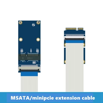 Bezmaksas piegāde MSATA Minipcie Pagarinājuma Kabeļa Adapteris Pusei Pilna, Augstums ātrgaitas Mini PCI Express Stāvvadu Kartes SSD diska Interfeiss