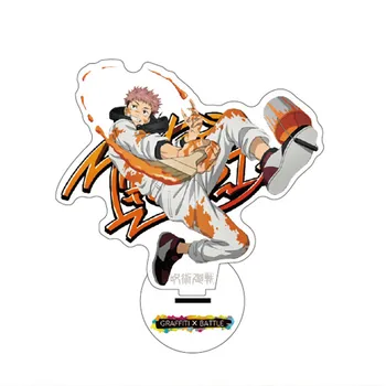 Karstā Anime Jujutsu Kaisen Pie Fushiguro Megumi Akrila Attēls Stāvēt Modeļa Plāksne Karikatūra Galda Dekorēšana Itadori Yuji Faniem Dāvanu