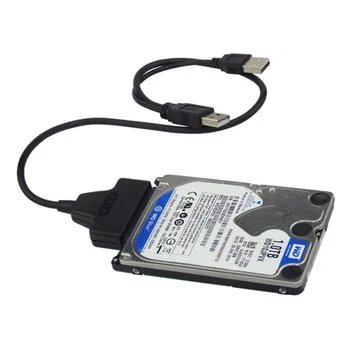 USB2.0 SATA 7+22Pin, lai USB2.0 Adaptera Kabelis 2.5 HDD Klēpjdatoru Cieto Disku SATA Cieto Disku, USB Kabeļa Savienotājs