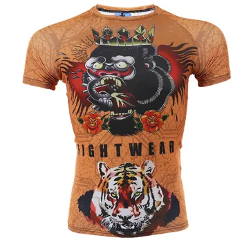 MMA Fitnesa Tetovējums Mērkaķis Modelis Taizemes Boksa Sporta Džemperis Tiger Boksa svīteri tiger muay thai svīteri