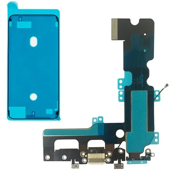 Uzlādēšana caur USB Portu Dock Connector Flex Cable Un Mikrofons Nomaiņa iPhone 7 7Plus 8 Plus Ar Ekrāna Ūdensizturīgs Lentes