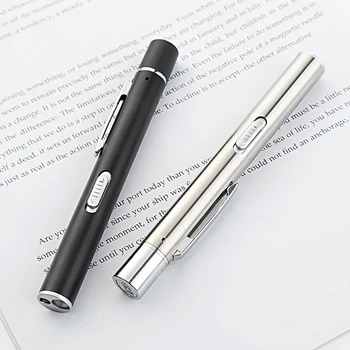 Pārnēsājams Mini Medicīnas Ērts Pen Gaismas USB Lādējamu Dual Light Color Māsu Penlight Lukturīti, Lai Atbild Medicīnas