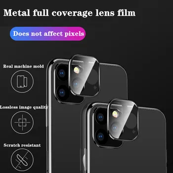 Pilnībā Segtu Kameras aizsargstikls IPhone 11 12 Pro Max 12 mini Objektīvs Ekrāna Aizsargi, Metāla, Stikla Mobilo Telefonu Aksesuāri
