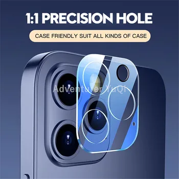 1/3 GAB Pilnībā Segtu Kameras Objektīvs Stikla Protector for iPhone 13 12 11 Pro Max XR XS X Mini 7 8 6 6S Plus SE 