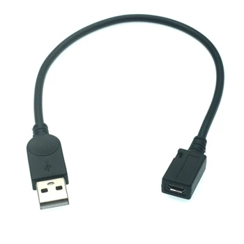 1gb/daudz Micro USB B Tips 5pin Sieviete ar USB 2.0 Male Connector pagarinātāja Vadu 25cm