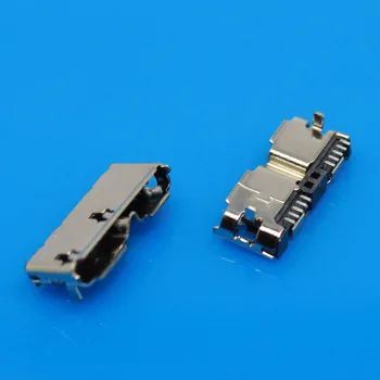 JCD USB 3.0 Micro B Sieviešu 10 Pin Uzlādes Savienotājs Ligzda Ligzda Rezerves Daļas Mobilo cietā diska interfeiss datu