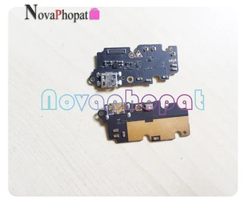 Novaphopat Labākais ZTE Blade V9 USB Doks Lādētāja Lādēšanas Portu, Savienojiet Connector Flex Cable Mikrofona Ar IC +izsekošana