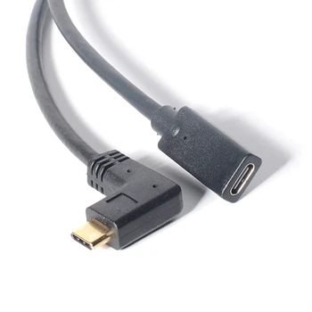 USB C USB C Tipa Kabeli USB 3.1 Leņķveida Vīrietis sieviete Ātri Uzlādēt 20V 3A USB-C Ātri, USB Maksas pagarinātāju 1FT 2FT 3FT platības ziņā ir atšķirīgas 6ft