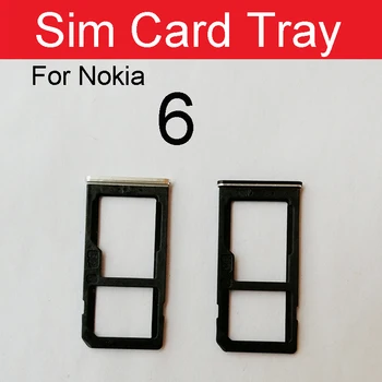 Micro Sim Kartes ligzda Turētājs Nokia X6 6 6.1 Plus 2018. gadam 6.1 6.2 7.2 TA-1016 TA-1043 TA-1045 TA-1068 SD Lasītāju Kartes Slots Daļas