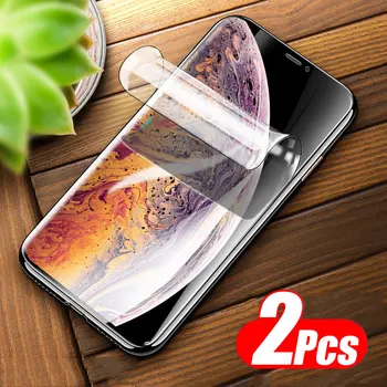 2gab/daudz hidrogelu filmu iphone 12 mini 11 pro xs max x xr ekrāna aizsargs, par i phone 8 7 6 6s plus aizsargājošu plēvi, kas nav flass