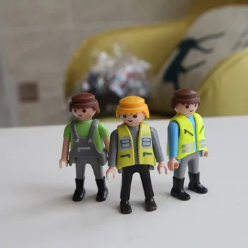 IZLASES Vienas Pārdošanas 7cm Playmobil Rīcības Attēls Policijas Klauns Karavīrs Ugunsdzēsēji Playmobil Sākotnējo Modeli Bērniem Dāvanu Rotaļlietas Bērniem