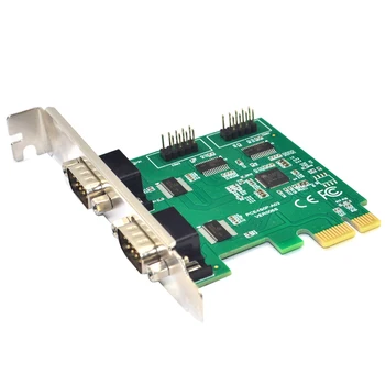 4) Ostas Sērijas PCI Express Paplašināšanas Karti RS232 Com 9 Pin Sērijas Karte PCIE Stāvvadu Pārveidotāja Adapteris priekš Windows, Linux AX99100 Chip