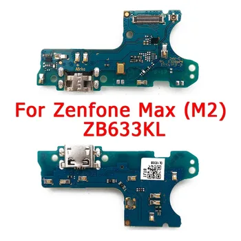 Oriģinālais USB Maksas Kuģa ASUS ZenFone Max M2 ZB633KL Uzlādes Ostas PCB Ligzda Dock Connector Flex Nomaiņa Rezerves Daļas
