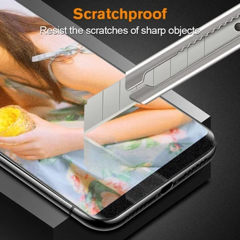 UV Šķidruma Matēts Rūdīts Stikls Samsung Galaxy S20 S21 Ultra S8 S9 S10 plus Piezīme 9 10 Anti Peeping Privātuma Ekrāna Aizsargs