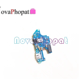 Novaphopat Uz Realme C2 Oppo A1k USB Doks Uzlādes Lādētāja Ports Plug Flex Kabelis Mikrofona Valdes Touch Sensoru Ekrāna Digitizer
