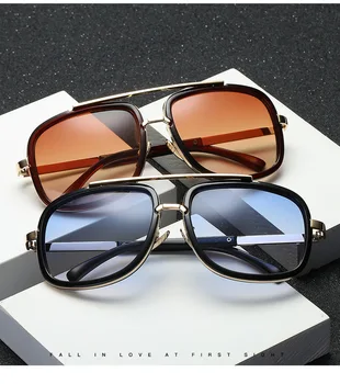 Jauno Modes Lielo Rāmi Saulesbrilles Vīriešiem Laukumā Modes Glāzes par Sievietēm, Augstas Kvalitātes Retro Saules Brilles Vintage