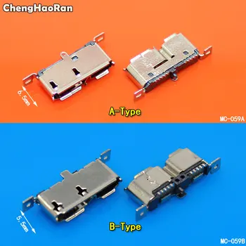 ChengHaoRan 10Pin Mikro USB 3.0 Ligzda Sockect Asti Uzlādes Ostas Mobilo Cietā Diska Interfeiss 3.0 Mikro Savienotājs Sieviešu 180 Grādu
