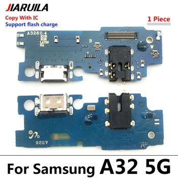5gab，JAUNU USB Ports Lādētāja Doks Plug Savienotājs Uzlādes Valdes Flex Mikrofons Valdes Samsung A21S A02 A12 A22 A32 4G 5G M51
