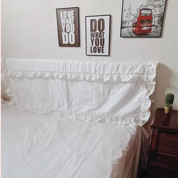Īss savirmot gultas galvgali segtu kāzu dekoratīvie gultas vāka dizains spilvens segums Klasiskās mežģīnes bed head valdes ietilpst gultas