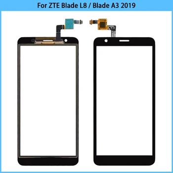 10PCS Jaunu ZTE Blade L8. Touch Screen Digitizer Sensors Priekšējā Ārējā Stikla Asmens A3 2019 Touchscreen Stikla Lēcu Nomainīt