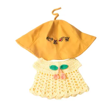 Lelle un Piederumi 30cm Lalafanfan Dzeltena Pīle Plīša Lellēm Drēbes, kas Atbilstu Augstas Kvalitātes Kokvilnas Svārki Apģērbs Pīles, Dzīvnieku Apģērbs
