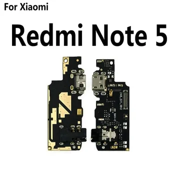 Jaunas Micro usb uzlādes uzlādes valdes & mikrofons flex Kabelis Xiaomi Redmi 5 5.A Plus, Ņemiet vērā, 5 5A tālrunis Remonta daļas