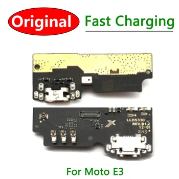 Oriģinālais USB Lādētāja Uzlādes Port Connector Flex Par Moto E3 E4T E5 E6 E7 Plus E2020 E5 Spēlēt Iet E6S E7 Jauda Uzlādes Ports