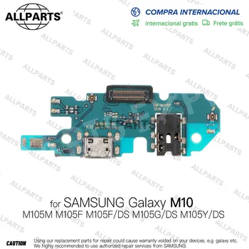 Oriģināls SAMSUNG Galaxy M10 Lādētāja Ports Uzlādes ar USB Flex Kabelis ar Mic Ligzdu M105 M105F M105M M105F/DS M105G M105Y