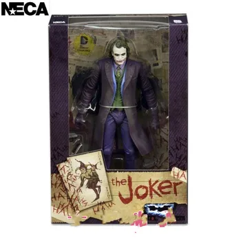 NECA Rīcības Attēls 18 cm Bat Cilvēks Super Cilvēks Joker Tieslietu Dawn Arkham Bruņinieks Joker 7 collu Šarnīrveida Kustamo Modelis Rotaļlietas