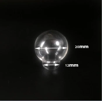 10 gabali 30x20mm 25x15mm 20x15mm 20x12mm Pārredzamu dobu stikla apaļo bumbu, stikla globuss, kulons rotaslietas piederumu atrast
