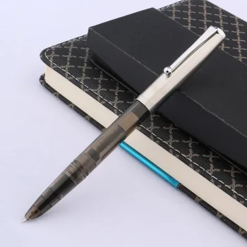Klasiskās jinhao 51-plastmasas caurspīdīgs Fountain Pen nerūsējošā tērauda smalku Kancelejas preces, Biroja, skolas piederumi Rakstīšanai tintes pildspalvas