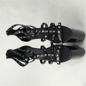 LAIJIANJINXIA Jaunu kniežu rotājumu 23 cm augstpapēžu kurpes Sieviešu Kurpes ar augstu ūdensizturīgs stilīgs sandales