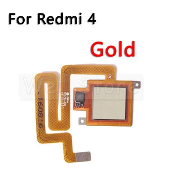Pogas Atpakaļ Touch ID Skeneris, pirkstu Nospiedumu Sensors Flex Kabelis Xiaomi Redmi 4. Piezīme 4x Pro Ministru Plus Pasaules Tālruņa Daļas