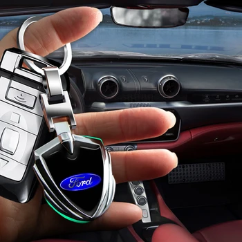 1gb Automašīnas Metāla Vairoga Tipa Automašīnas Emblēmu Keychain, Atslēgu, Gredzenu, lai Ford Focus Mondeo Kugas Fiesta MK7 Eskorts Explorer Malu 2 4 MK2 MK4