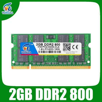 VEINEDA Sodimm DDR2 2GB ddr2 800 grāmatiņa 2GB 667 Intel amd mobo Atbalsta ram ddr2 Klēpjdatoru 2gb pc533