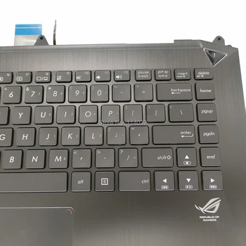 Nomaiņa klaviatūras 13N0 N8A0601 par ASUS G46VW BHI5N43 ASV), angļu melna palmrest Top Lieta aizmugurgaismojuma tastatūra 0KNB0 4622US00