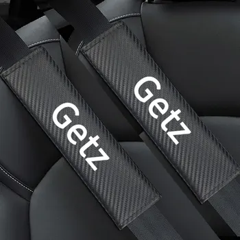 2gab Auto-stils Oglekļa šķiedras Auto drošības jostu Segtu Aizsargājošu Spilventiņu Hyundai Getz Piederumi