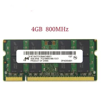 Mikronu RAMS DDR2 4GB 2RX8 PC2-6400S-666-13 Klēpjdators atmiņas DDR2 4GB 800MHz grāmatiņa memoria ddr2 800 4 gb