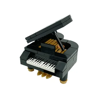 KM Nelielu Daļiņu Mūzikas Instrumenti Izglītības Klavieres Piederumi, Celtniecības Bloki, Rotaļlietas Saderīgu Apkopot DIY Modelis Ķieģeļu