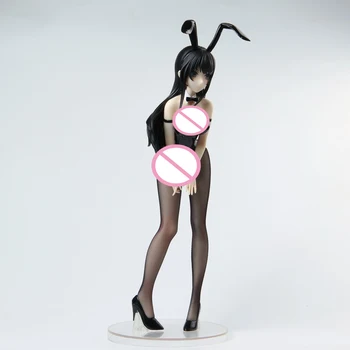39cm Anime Rascal Junioru Sērijas Sakurajima Mai Rīcības Attēls Bunny Girl Sexy Meitenes PVC Kolekcijas Modelis, Lelles, Rotaļlietas, Dāvanas,