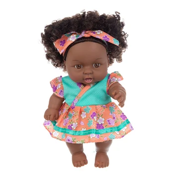 Vinila Jaundzimušo Black Baby Lelle Bērniem Atdzimis Zīdainis, Bērns, Spēlēt Mājas Spēles Rotaļlietas Bērnu Dzimšanas Dienas Pārsteigums Rotaļlietas