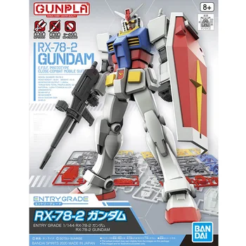 Originele Bandai PIEMĒRAM, Ierakstu Klases 1/144 RX-78-2 Gundam 5060747 Modelis Montāža Actie Speelgoed Cijfers Cadeaus Par Kinderen