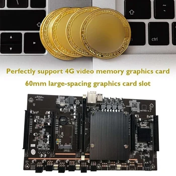 BTC Miner X79 Pamatplates H61 5X PCI-E 8X Atbalsta 3060 3080 GPU Ar E5 2603 V2 CPU RECC 4G DDR3 Atmiņas 120G MSATA SSD