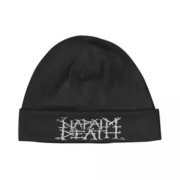 Napalm Death Logo Pelēks Ogles Nāves Metālu, Ziemas Cepures Sieviešu Cepures Vīriešu Cepures Sieviete Klp Dāmas Cepuru Balaclava Ar Drukas