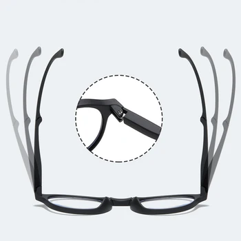 Elbru Jaunu Ultravieglajiem Vīrieši Sievietes Lasīšanas Brilles Retro Kārtu Anti Zilā Gaisma Palielinājumu, Briļļu Melnās Brilles Ar Korpusu,+1+4