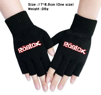 Patiesu Roblox Pusi Pirkstu Cimdi Anime Spēle, Perifērijas Unisex Fingerless Touch Screen Āra Rudenī, Ziemā Silti Cimdi Dāvanas