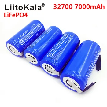 LiitoKala 3.2 V 32700 7000mAh 6500mAh LiFePO4 Baterijas 35A Nepārtraukta Novadīšana Maksimālais 55A Augstas jaudas akumulators+Niķeļa plāksnēm,