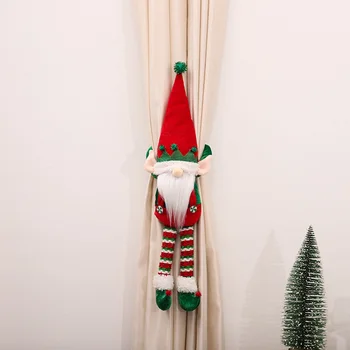 Ziemassvētku Rotājumi Vīna Pudele Cilindrs Gnome Aizkaru Sprādzes Lelle Elfi Izturīgs Logu Rotājumi Elf JAUNU MODES Tomte Āķis